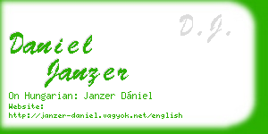 daniel janzer business card