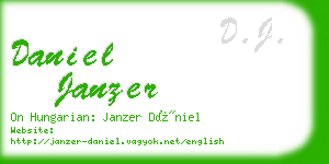 daniel janzer business card
